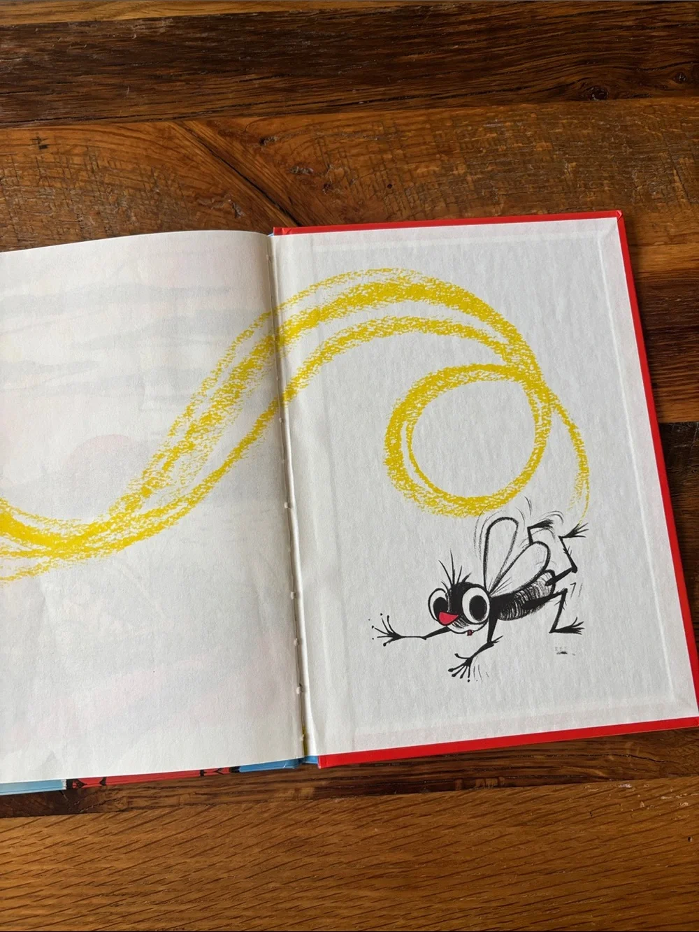 Dr. Seuss A Fly Went By Book - Blue, Yellow, Orange, Pink